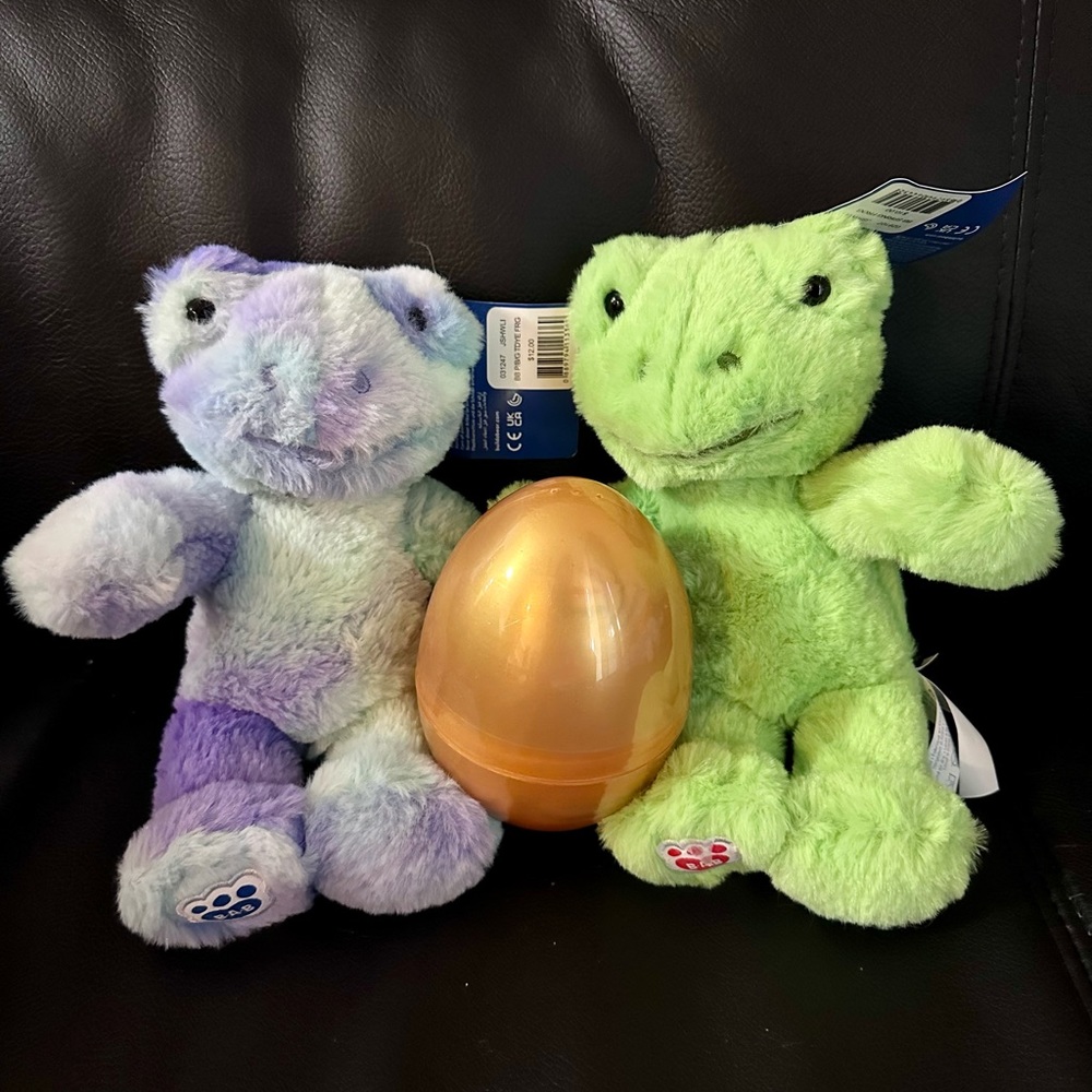 NWT Bundle of 3 Build A Bear 2023 Spring Frog Mini Plushies - Picture 10 of 10